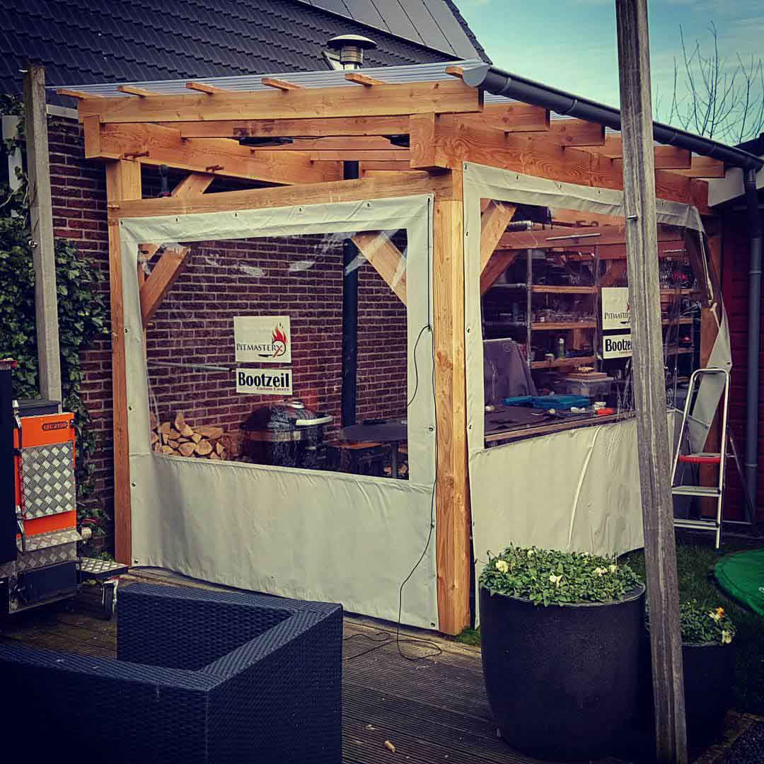 windscherm met raam windscherm met raam